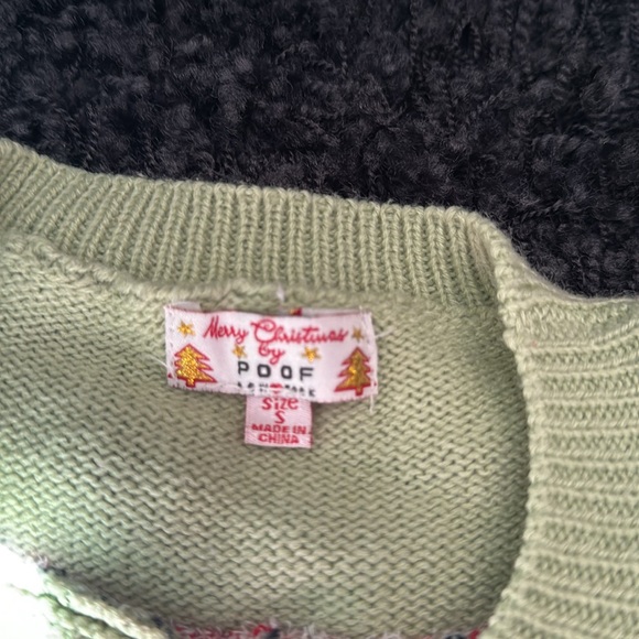 Light Green Snowman Sweater by POOF teen Small - Picture 2 of 4